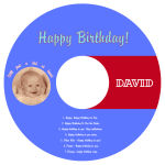 CD Kid Birthday Labels 